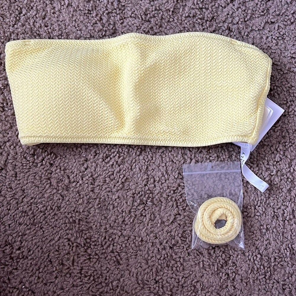 Seafolly Seadive Tube Top Bikini in Limelight, NWOT